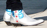 Harry Styles Wearing White Rodeo Boots